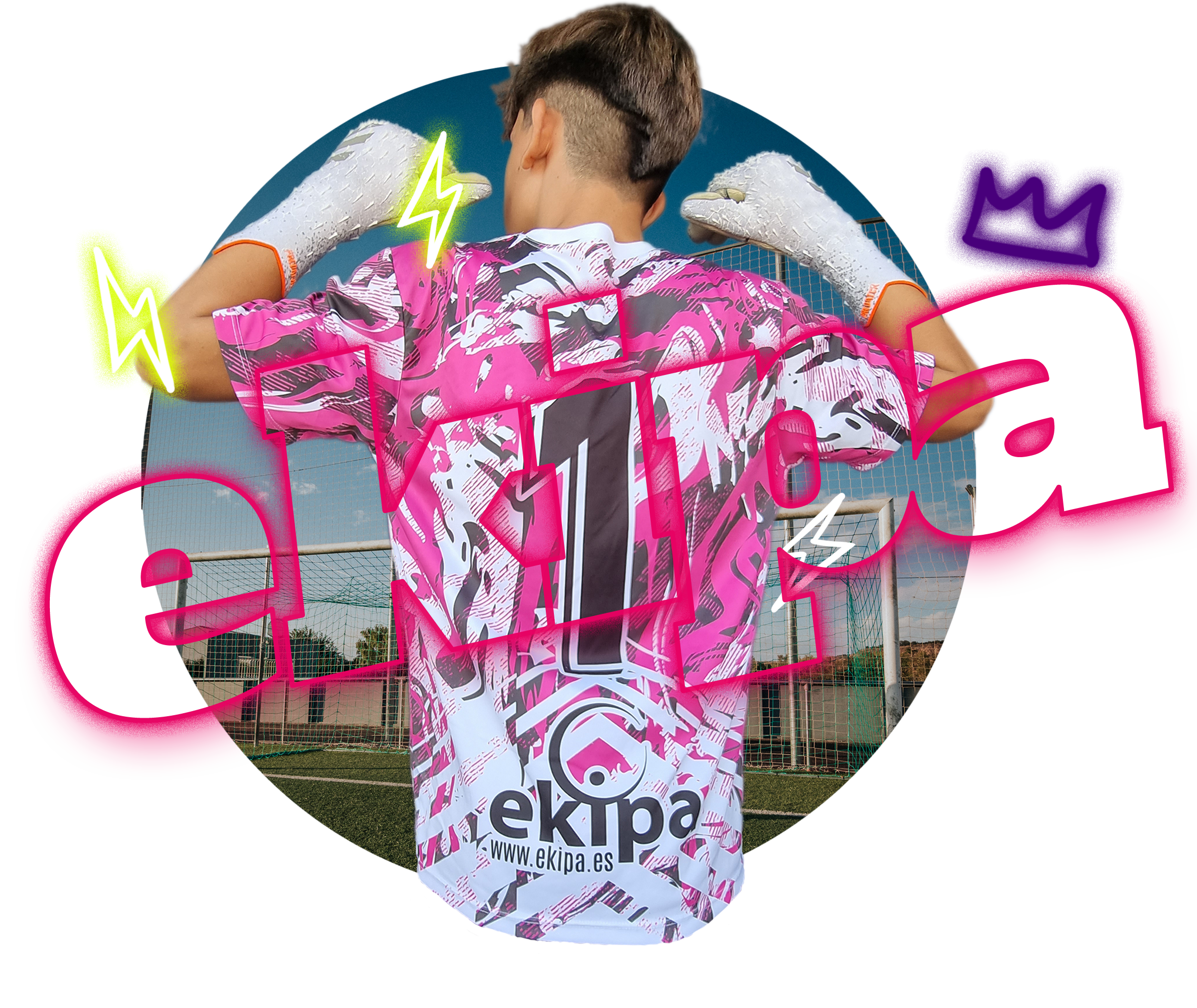 Camiseta deportiva rosa, negra y blanca